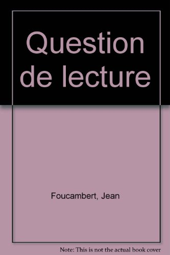 Question de lecture