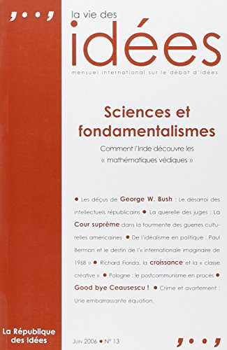 Vie des idées (La), n° 13