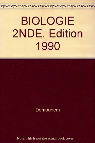 Biologie, géologie : 2e