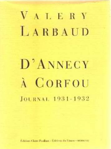 D'Annecy à Corfou : journal 1931-1932
