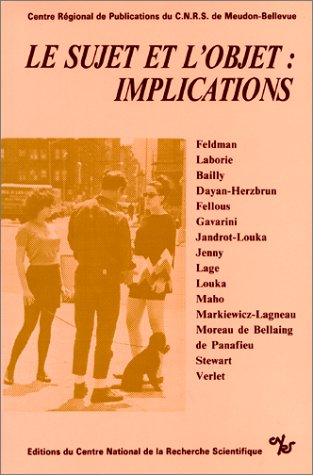 sujet et l'objet : implications
