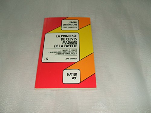 la princesse de clèves, madame de la fayette
