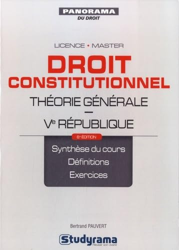 Droit constitutionnel : théorie générale : Ve République