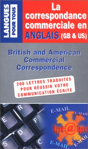 la correspondance commerciale en anglais