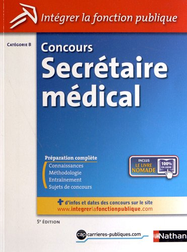 Concours secrétaire médical, catégorie B