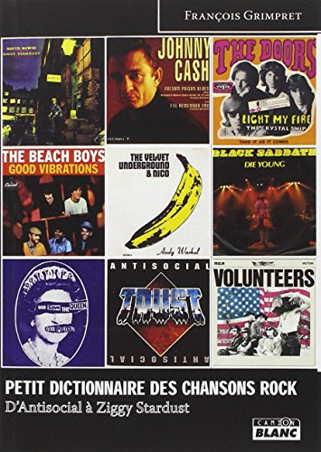 Petit dictionnaire des chansons rock. D'Antisocial à Ziggy Stardust