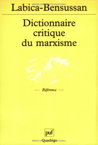 Dictionnaire critique du marxisme