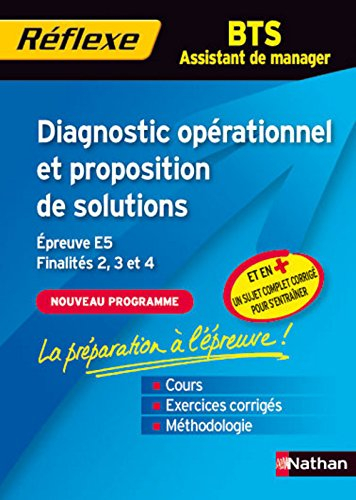 Diagnostic opérationnel et proposition de solutions : épreuve E5, mémo finalités 2, 3 et 4, BTS assi