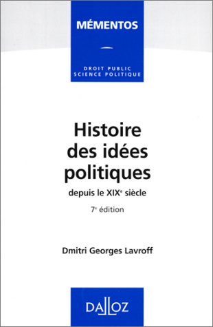 Histoire des idées politiques depuis le XIXe siècle