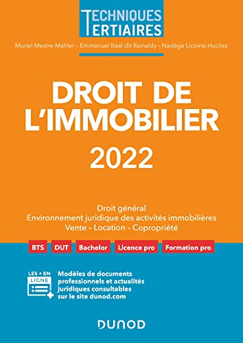Droit de l'immobilier 2022 : droit général, environnement juridique des activités immobilières, vent