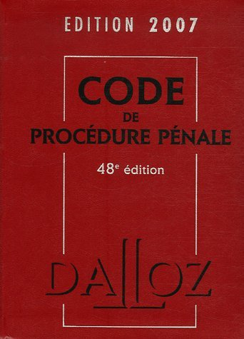 Code de procédure pénale 2007