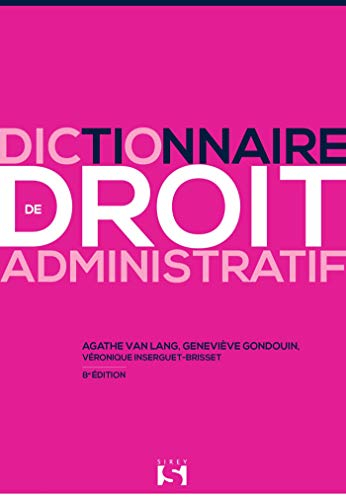 Dictionnaire de droit administratif