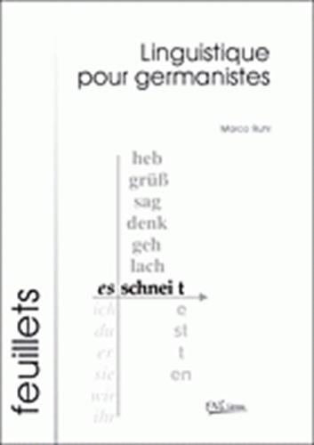 Linguistique pour germanistes : une tentative de médiation entre la tradition française et la tradit