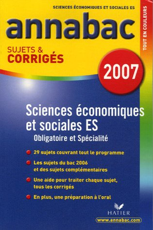 sciences économiques et sociales tle es : sujets et corrigés