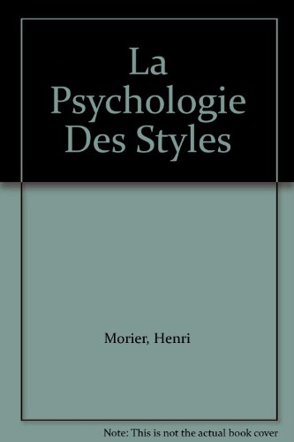 La Psychologie des styles