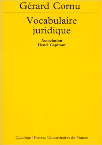 vocabulaire juridique