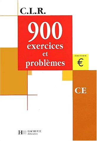 900 exercices et problèmes, CE : livre de l'élève, euro