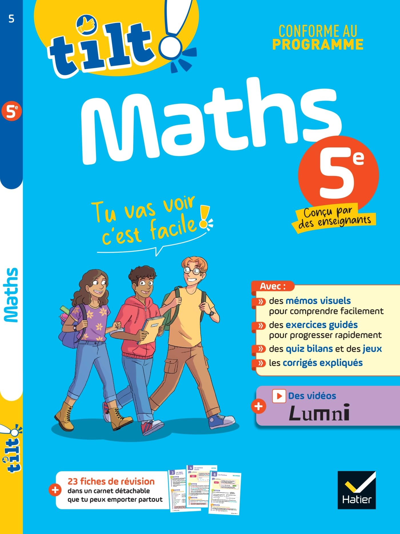 Ton cahier d'entraînement maths 5e : pour progresser facilement