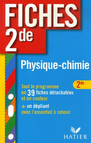 Physique chimie 2e