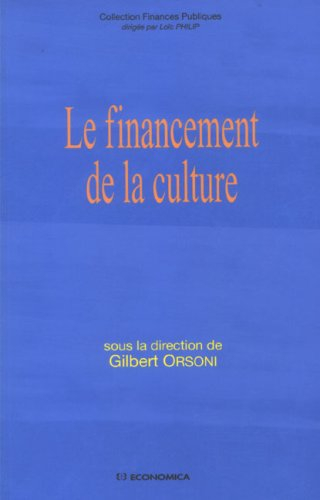 Le financement de la culture