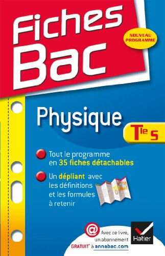Physique, terminale S, enseignement obligatoire