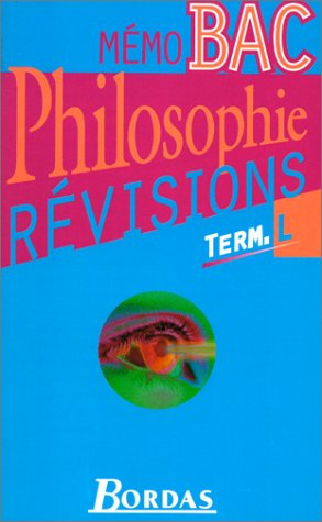 Philosophie terminale L : révisions