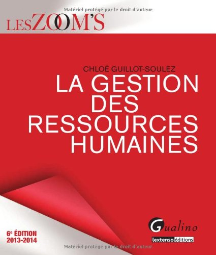 La gestion des ressources humaines