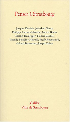 Penser à Strasbourg