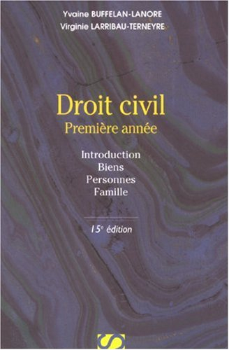 Droit civil, première année
