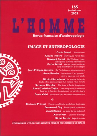 Homme (L'), n° 165. Image et anthropologie