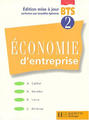 Economie d'entreprise BTS : Edition mise à jour