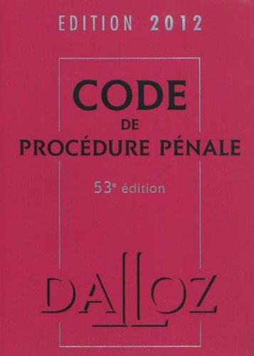 Code de procédure pénale 2012