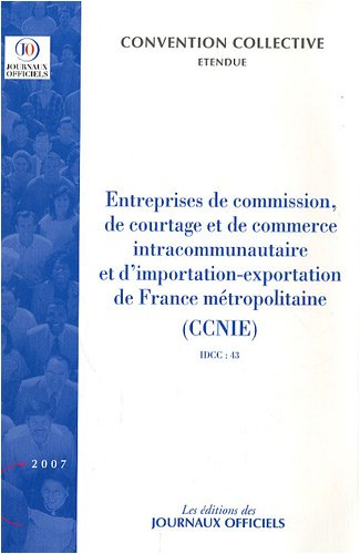 Entreprises de commission, de courtage et de commerce intracommunautaire et d'importation-exportatio