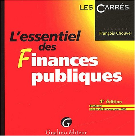l'essentiel des finances publiques
