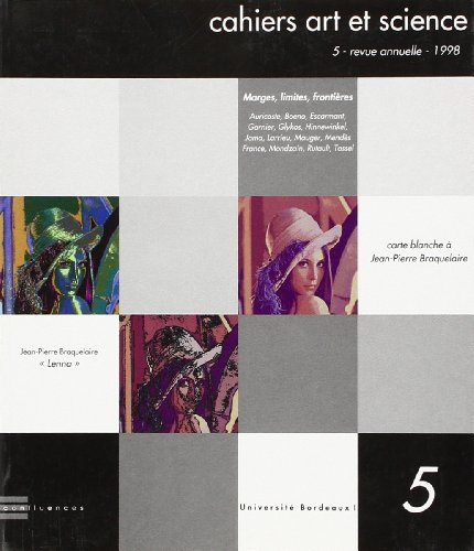 Cahiers art et science, n° 5. Marges, limites, frontières. 1