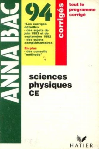 SC PHYS CE CORRIGES
