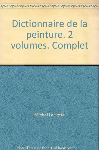 dictionnaire de la peinture