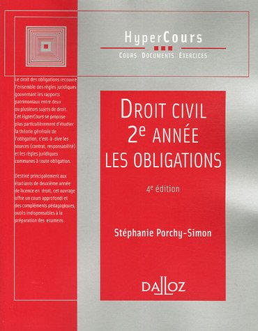 Droit civil 2e année : les obligations