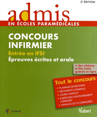 Concours infirmier : entrée en IFSI : épreuves écrites et orale