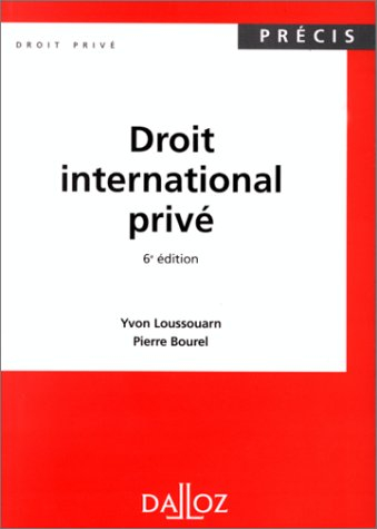 droit international prive. 6ème édition