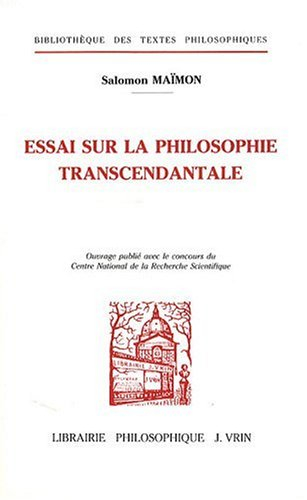 Essai sur la philosophie transcendantale