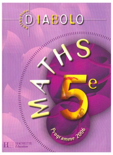 Maths 5e : programme 2006