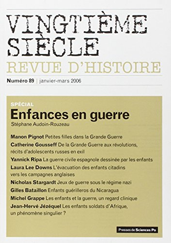 Vingtième siècle, n° 89. Enfances en guerre