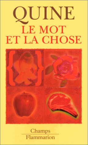 Le mot et la chose