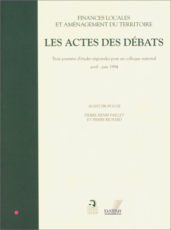 les actes des débats - finances locales et aménagement du
