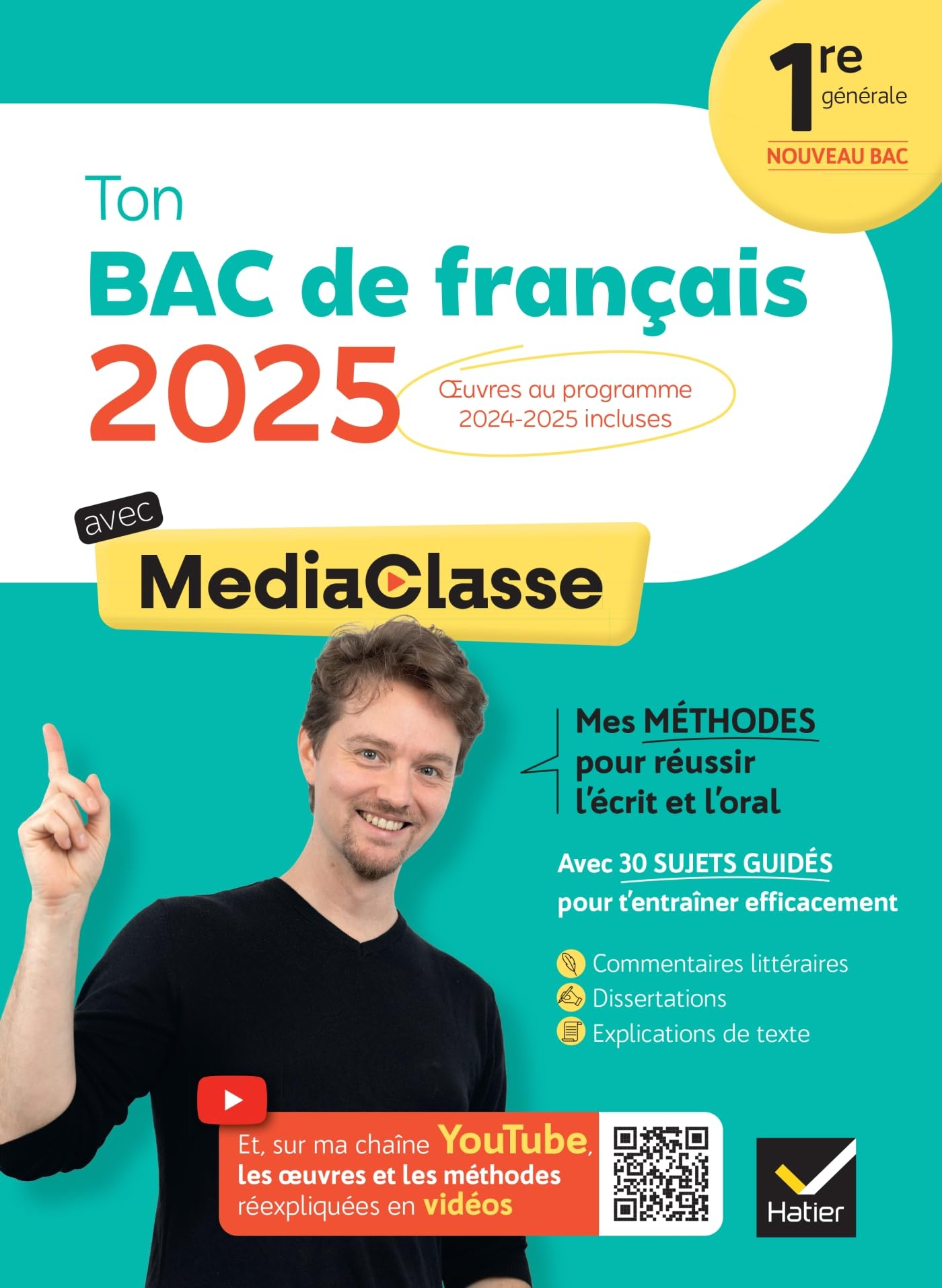 Ton bac de français avec MediaClasse : bac 2025 (programme d'oeuvres 2024-2025)