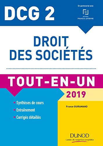 Droit des sociétés, DCG 2 : tout-en-un : 2019