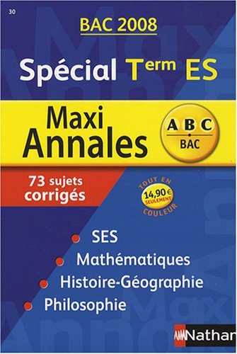 Maxi annales terminale ES