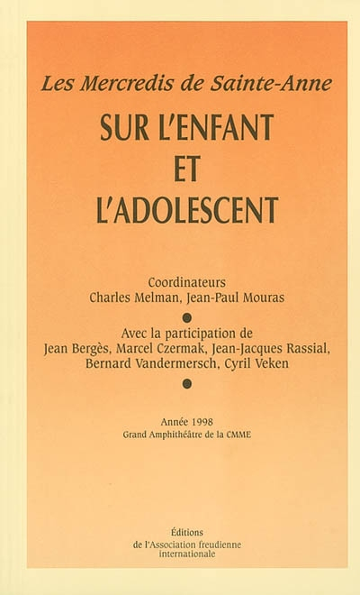 Les mercredis de Sainte-Anne sur l'enfant et l'adolescent