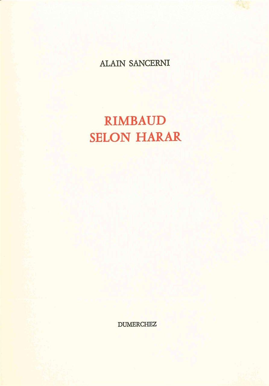 Rimbaud selon Harar